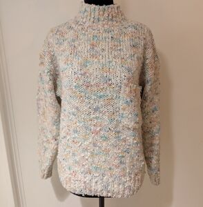 Vintage 1990s Croquet Club Womens Pullover Knit Sweater Confetti Size L/XL